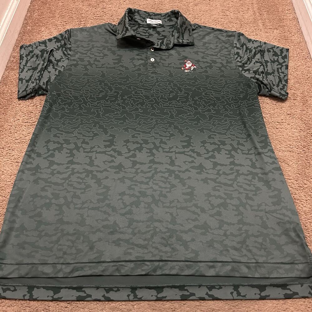 Peter Millar - Summer Comfort Golf Polo Shirt - Men's XXL - Camo Disney Grumpy